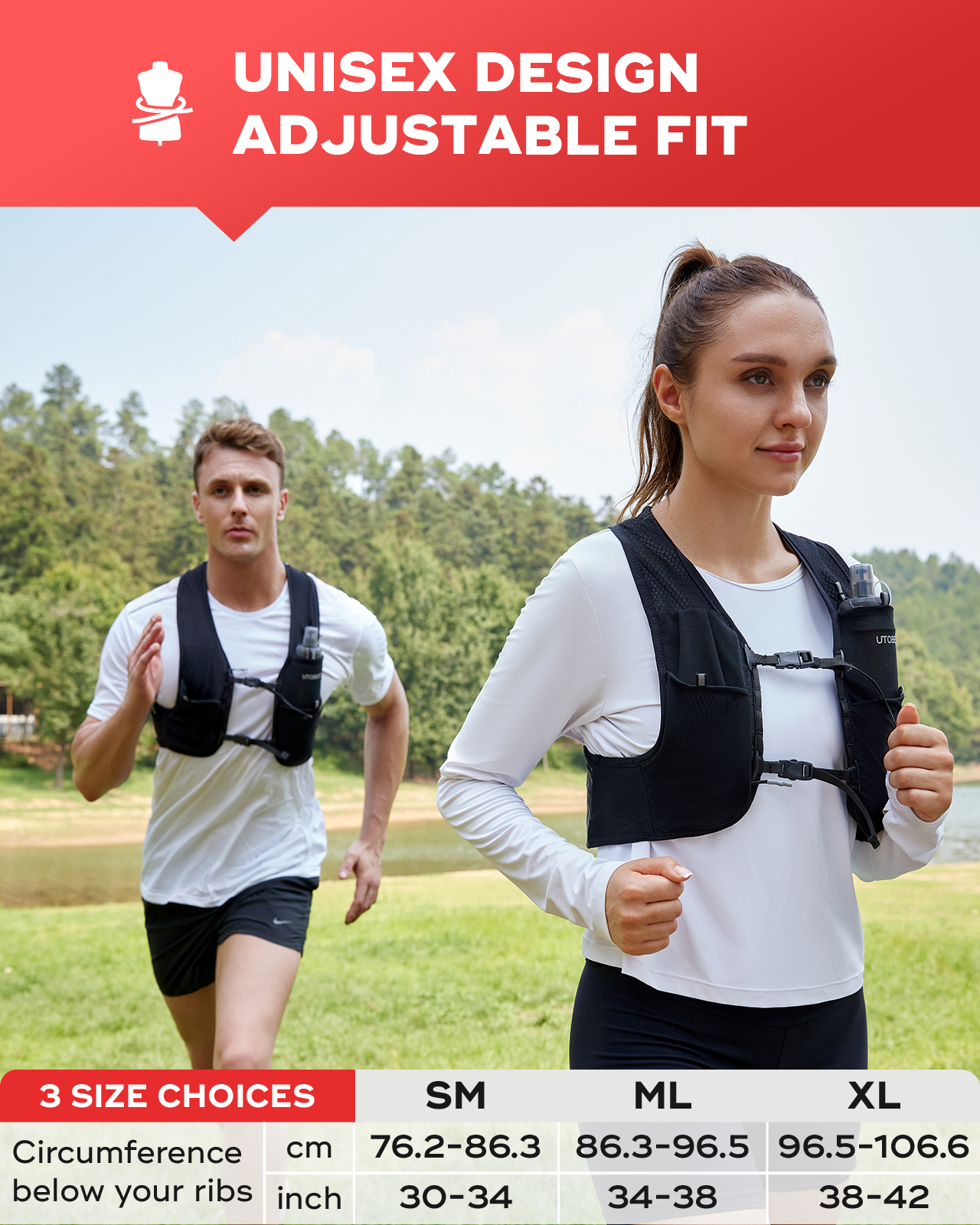UTR112 RUNNING VEST - unisex trail running Pack 3L
