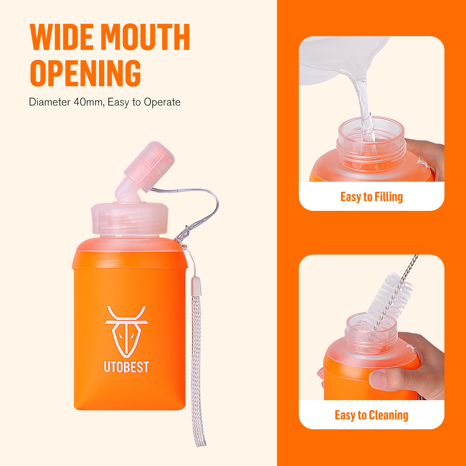 Outdoor soft flask-Soft water bottle Running