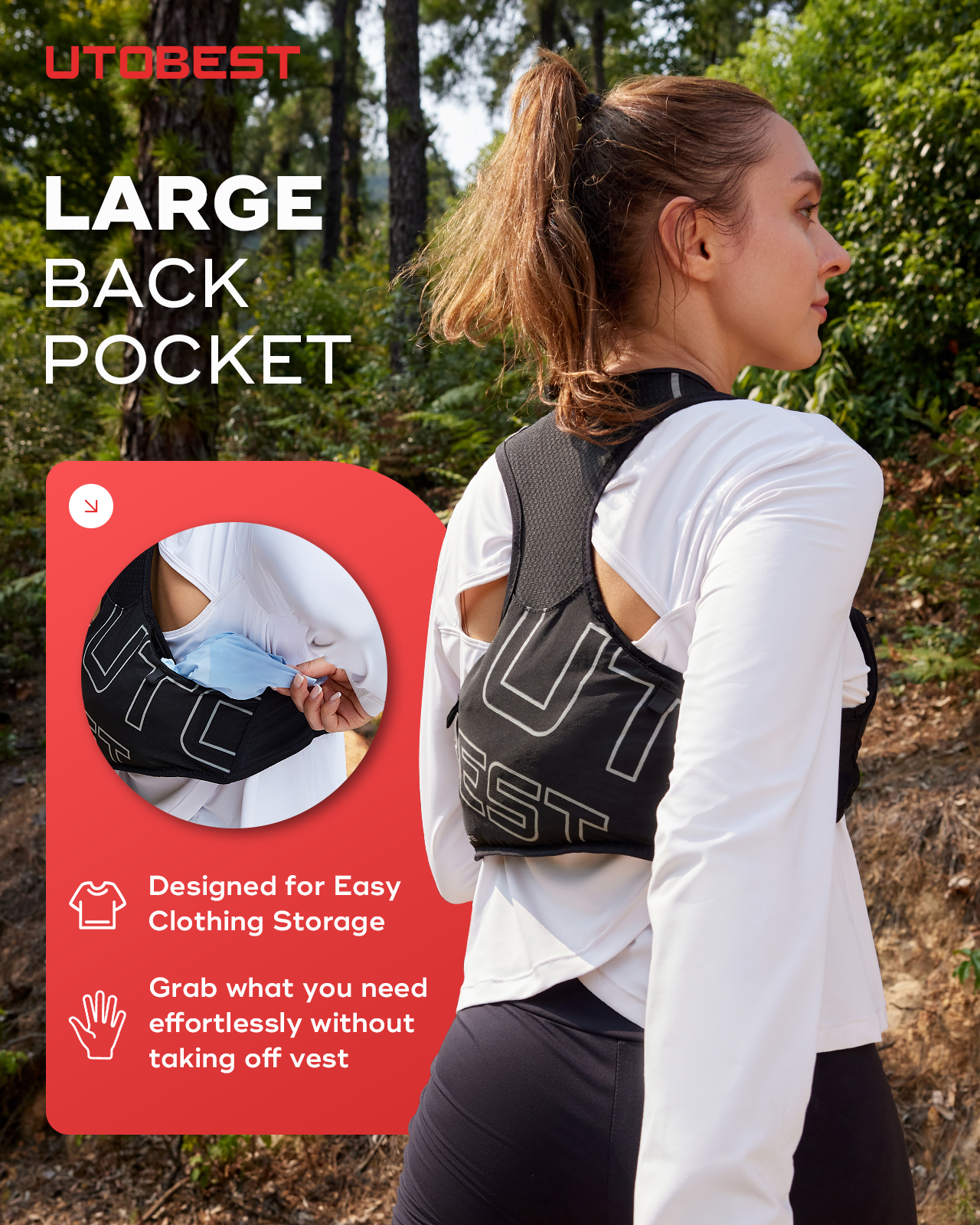 UTR112 RUNNING VEST - unisex trail running Pack 3L