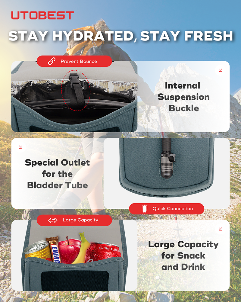 Water Bag Insulation Sleeve - 2L 3L Hydration Bladder Insulation Cover