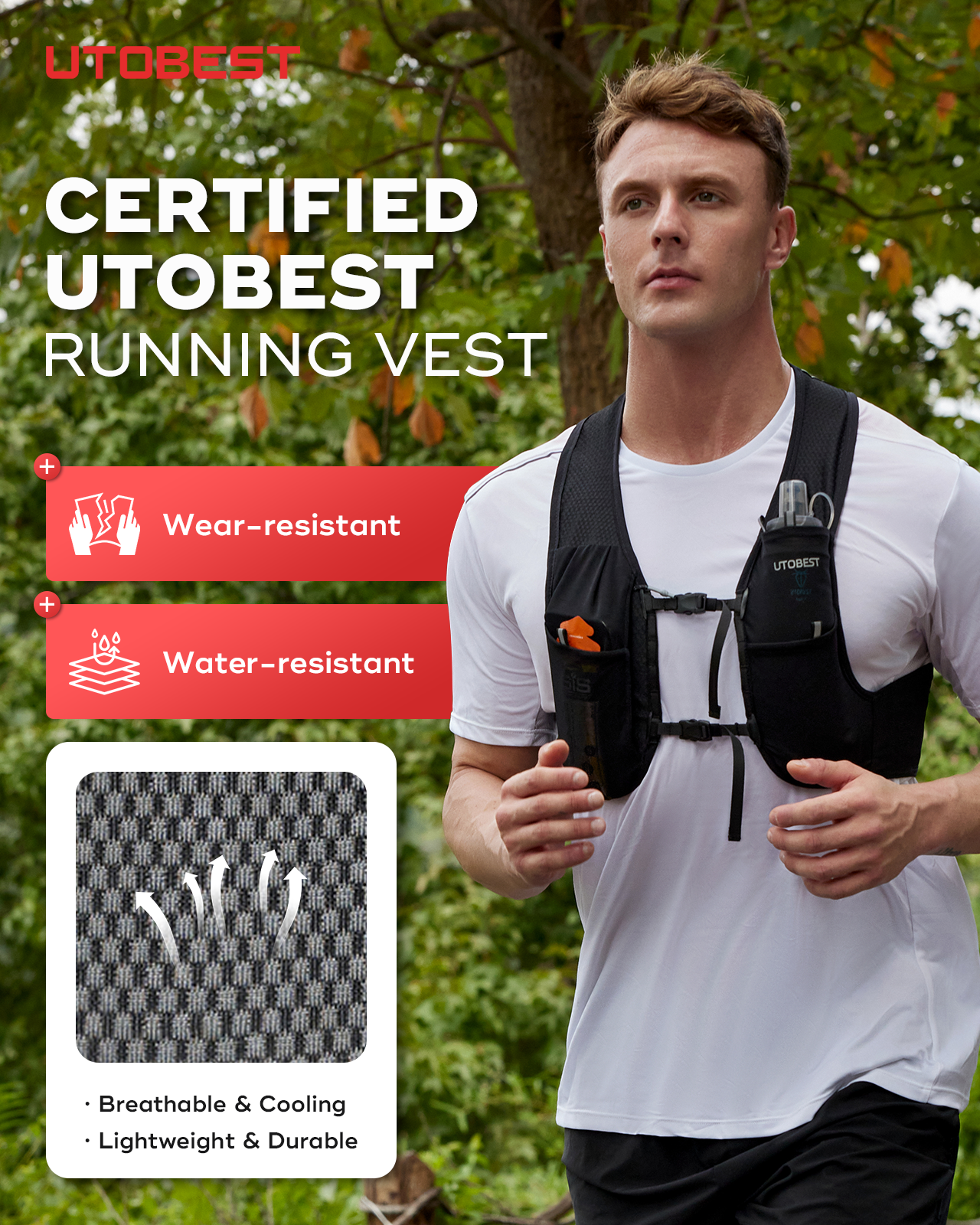 UTR112 RUNNING VEST - unisex trail running Pack 3L