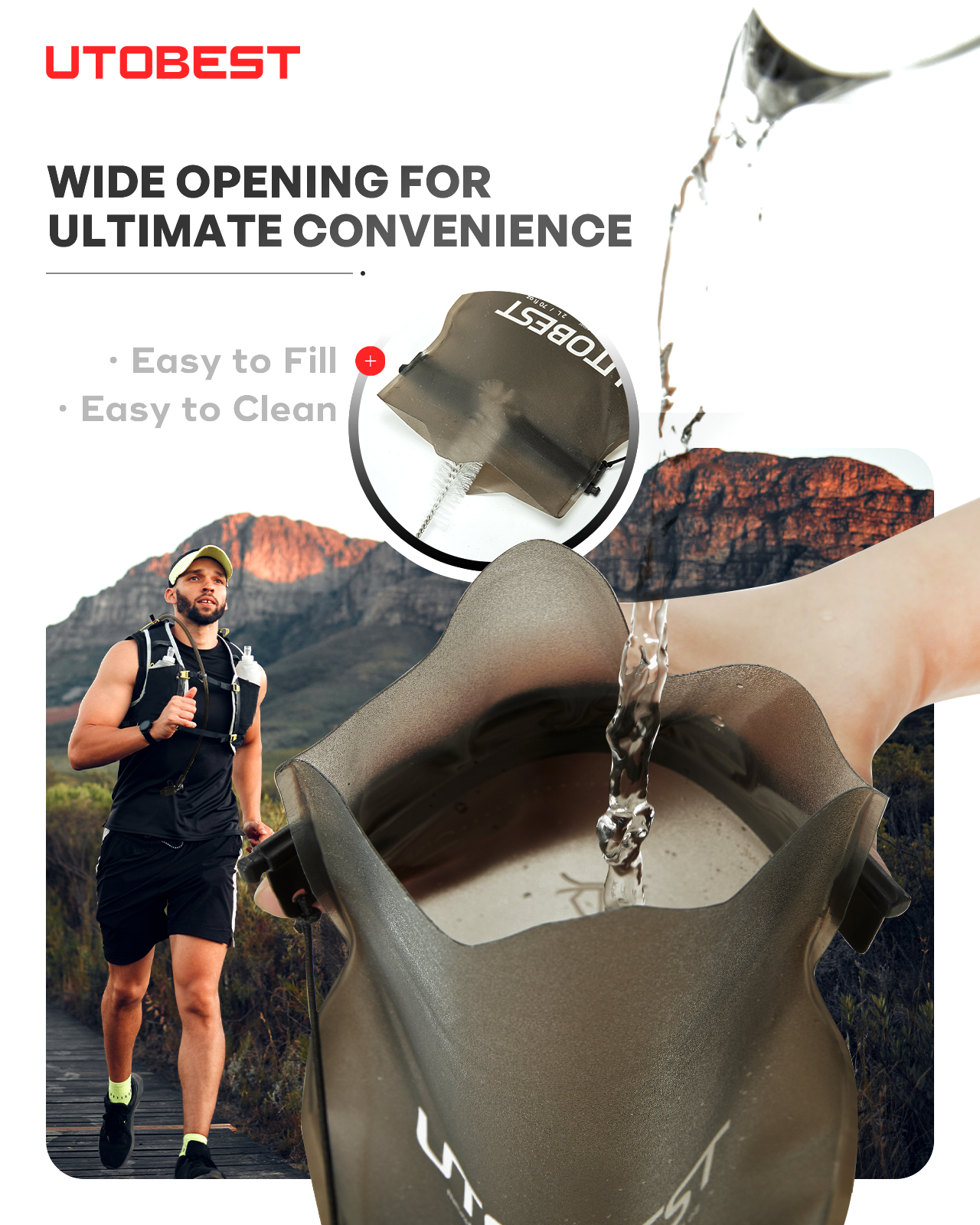 Water Bladder-Dual Material Odorless Hydration