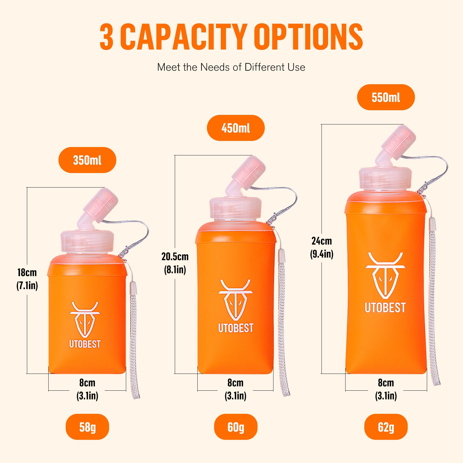 Outdoor soft flask-Soft water bottle Running