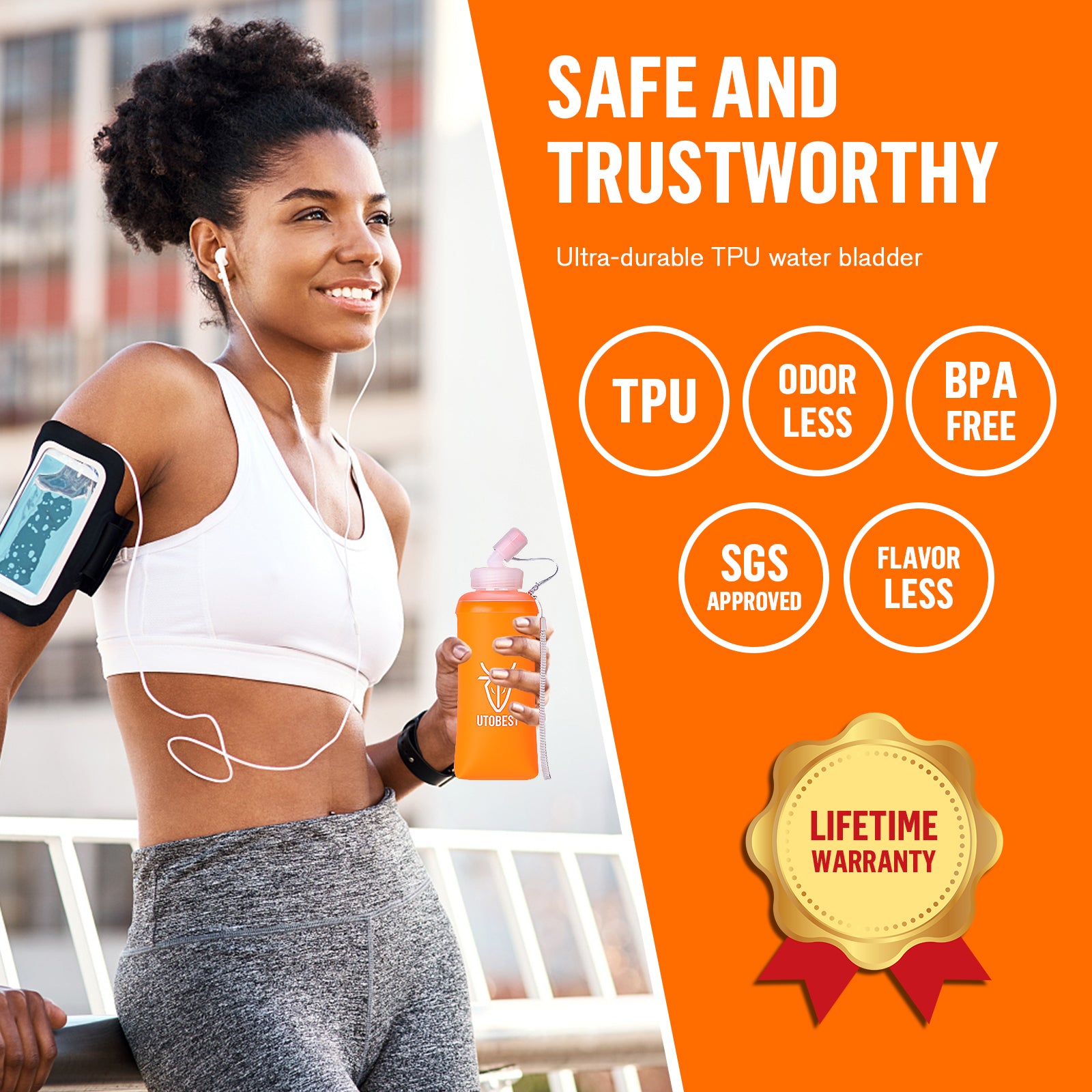 Outdoor soft flask-Soft water bottle Running