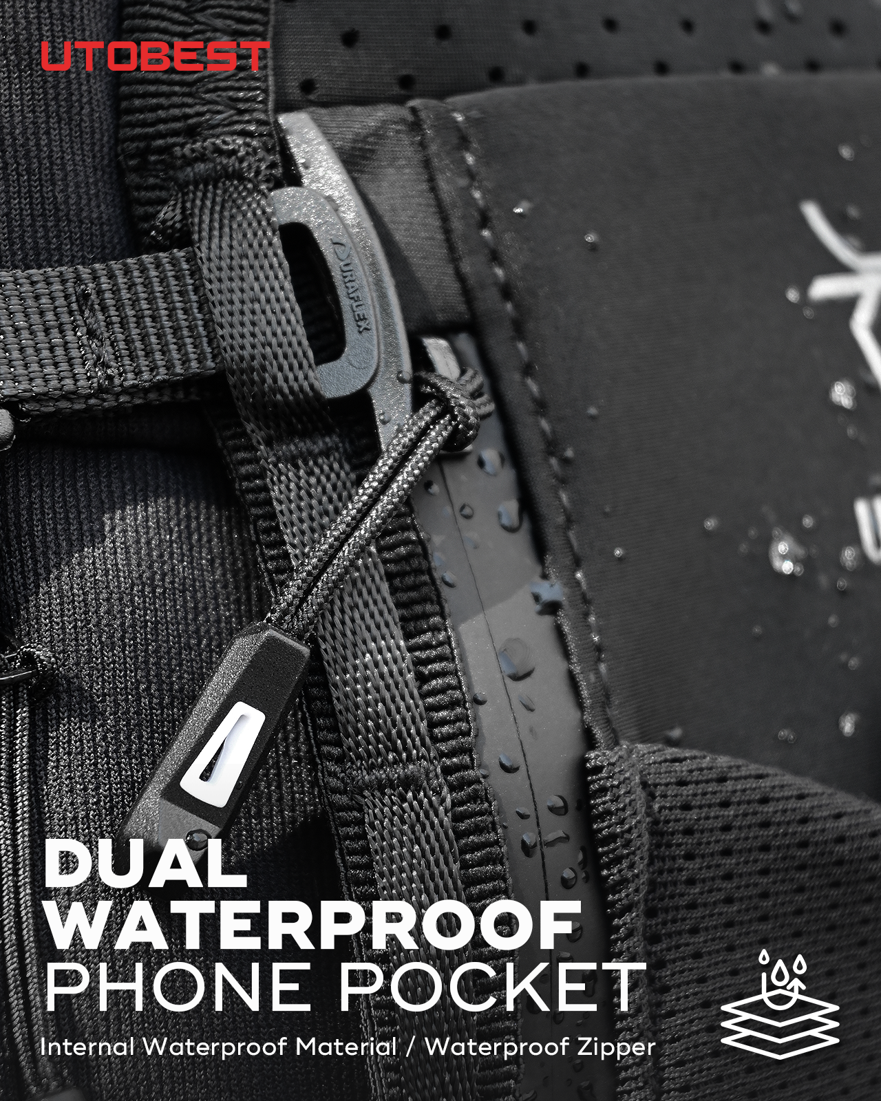 UTOBEST Running Vest -Lightweight Reflective Hydration Vest 3L