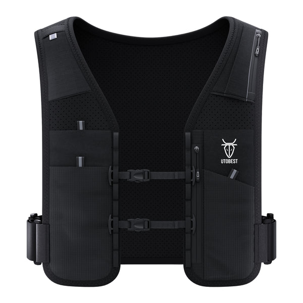 Gilet Da Corsa UTOBEST 5L – Leggero, Riflettente, Con 7 Tasche E Doppio Porta Telefono – Per Maratona E Trail Running - 3